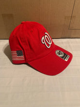 Load image into Gallery viewer, Washington Nationals MLB &#39;47 Brand Red Clean Up Adjustable Hat Cap - Casey&#39;s Sports Store
