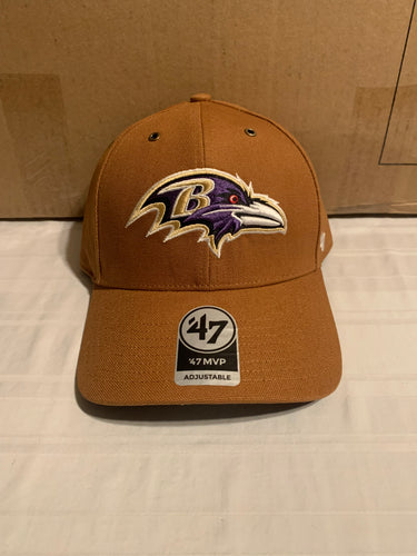 Baltimore Ravens NFL '47 Brand Carhartt Mens Brown MVP Adjustable Hat - Casey's Sports Store