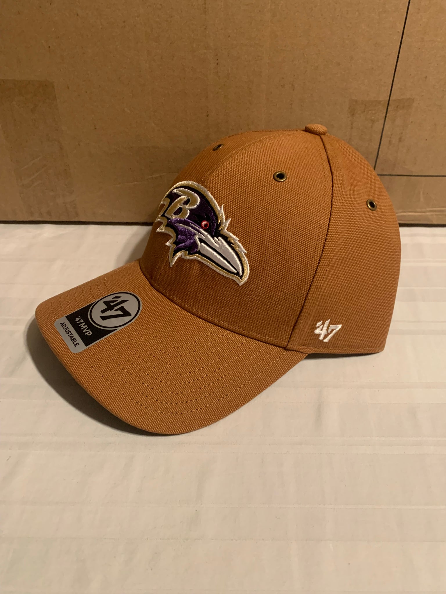 Baltimore Ravens NFL '47 Brand Carhartt Mens Brown MVP Adjustable Hat