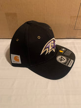 Load image into Gallery viewer, Baltimore Ravens NFL &#39;47 Brand Carhartt Mens Black Strapback Adjustable Hat - Casey&#39;s Sports Store
