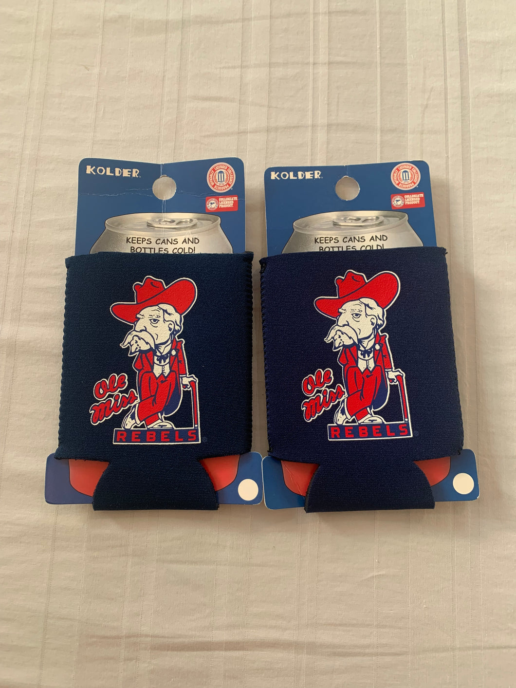 Ole Miss Rebels NCAA Kolder 1-Sided Set of 2 Can Koozies Coozies - Casey's Sports Store