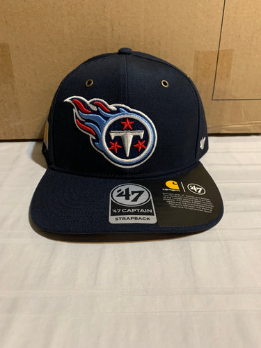 Tennessee Titans NFL '47 Brand Carhartt Mens Navy Captain Strapback Hat - Casey's Sports Store