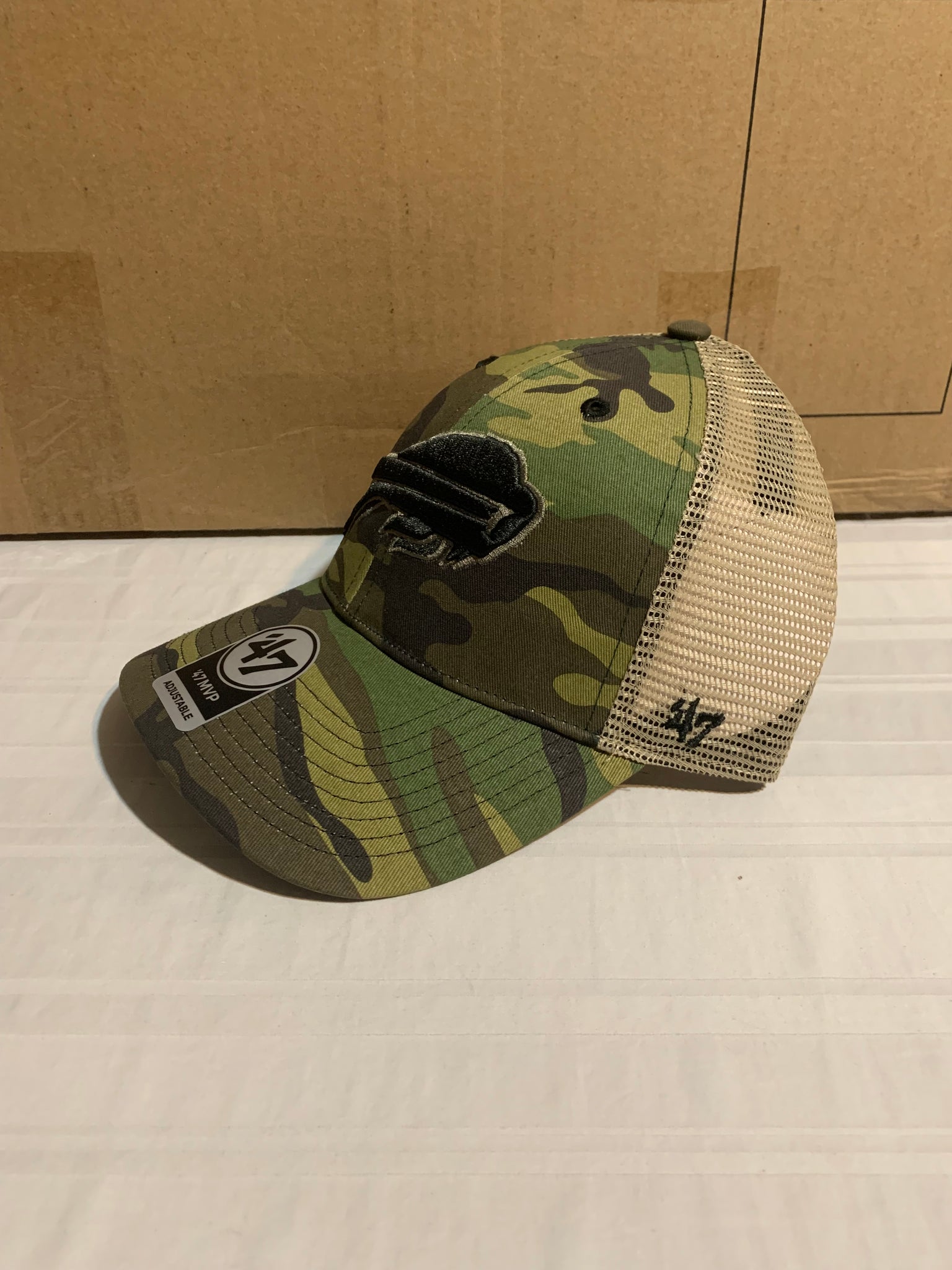 47 Buffalo Bills Camo Branson Trucker Clean up Hat