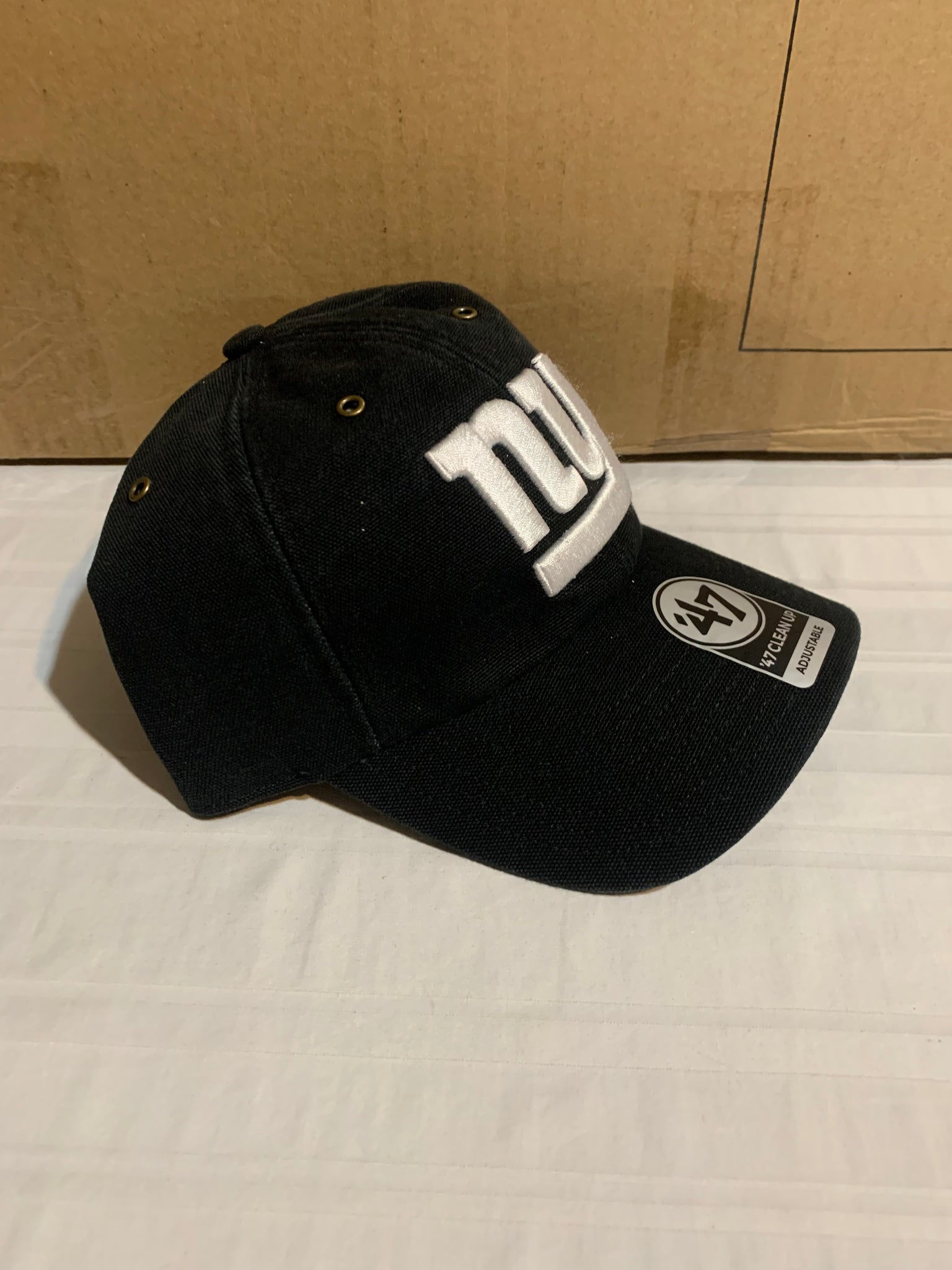 New York Giants NFL '47 Brand Carhartt Mens Black Clean Up Adjustable Hat