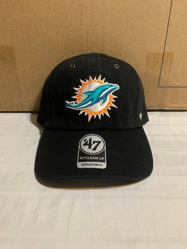 Miami Dolphins NFL '47 Brand Carhartt Mens Black Clean Up Adjustable Hat - Casey's Sports Store