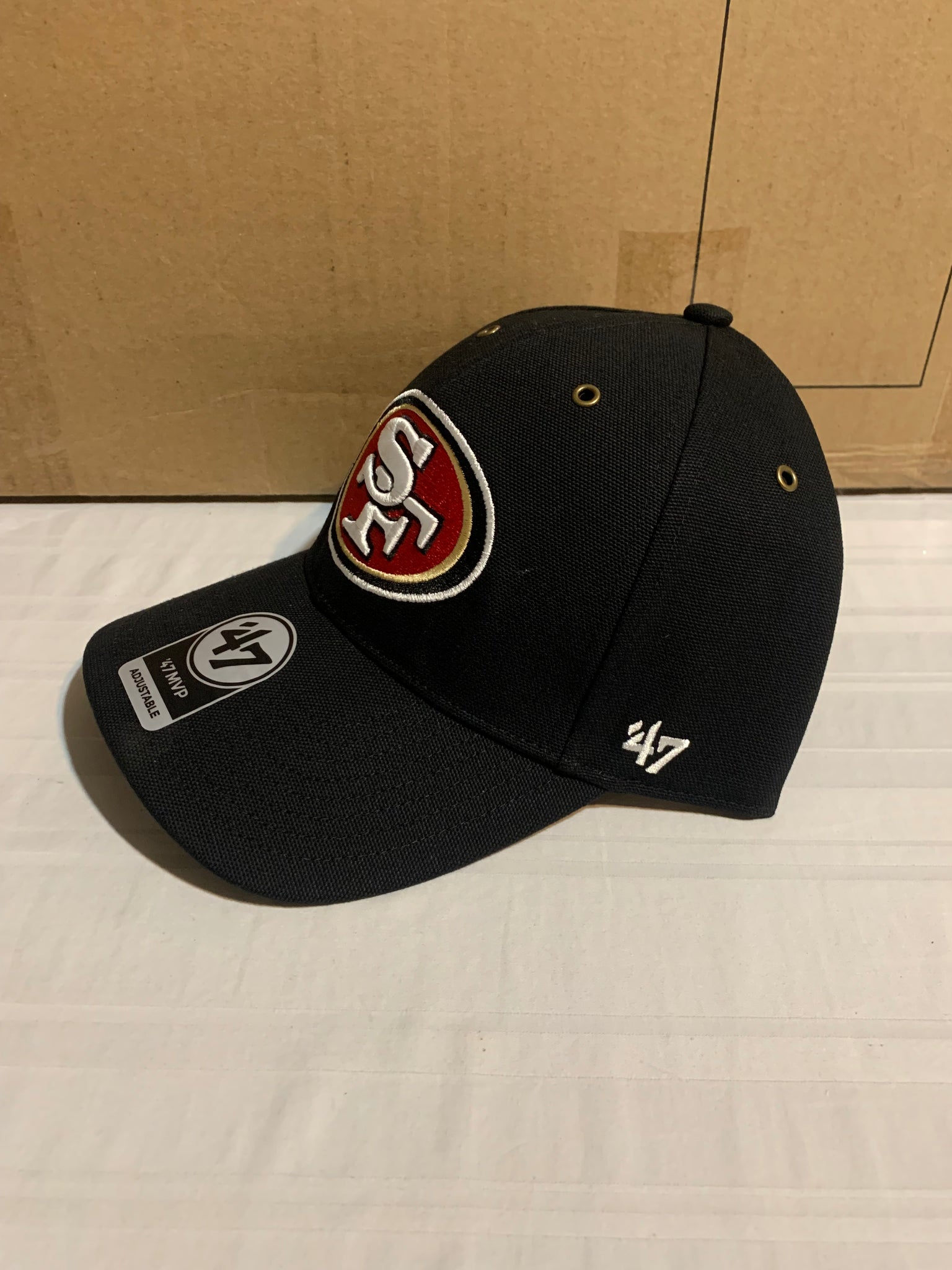 Men's Carhartt x '47 Black San Francisco 49ers Team Clean-Up Adjustable Hat