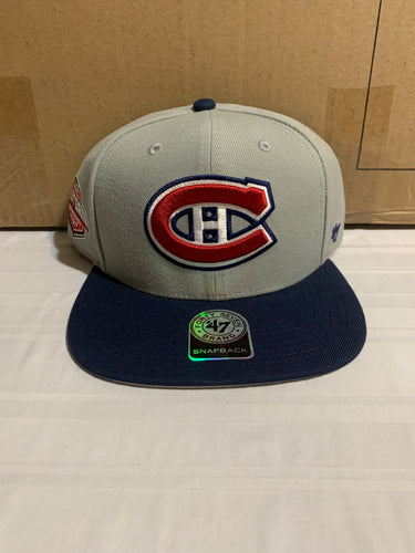 Montreal Canadiens NHL '47 Brand Gray Sure Shot Adjustable Snapback Hat - Casey's Sports Store