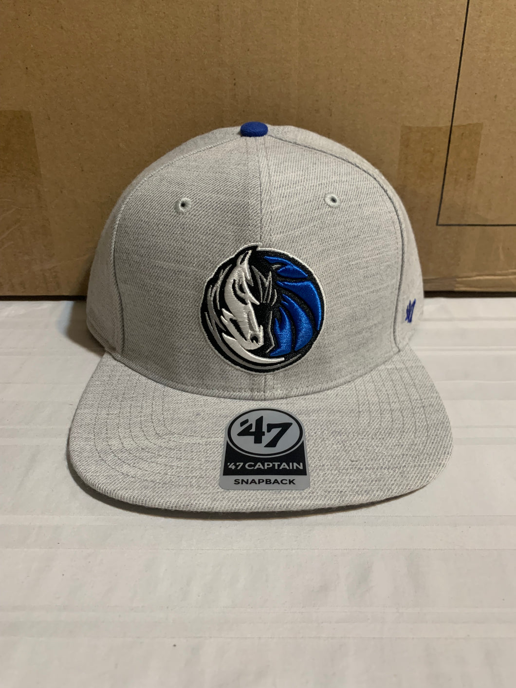 Dallas Mavericks NBA '47 Brand Gray Boreland Captain Adjustable Snapback Hat - Casey's Sports Store