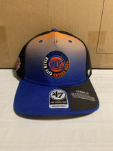 Load image into Gallery viewer, New York Knicks NBA &#39;47 Brand Blue City Edition MVP Mesh Adjustable Snapback Hat - Casey&#39;s Sports Store
