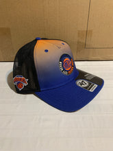 Load image into Gallery viewer, New York Knicks NBA &#39;47 Brand Blue City Edition MVP Mesh Adjustable Snapback Hat - Casey&#39;s Sports Store
