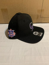 Load image into Gallery viewer, Colorado Rockies MLB &#39;47 Brand Black Sure Shot Captain Snapback Hat - Casey&#39;s Sports Store
