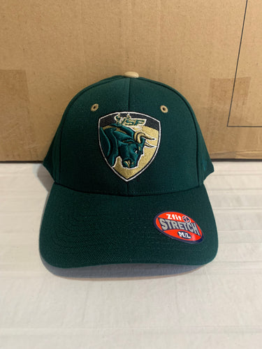 South Florida Bulls USF NCAA Zephyr Green One Size Stretch Fit Hat Cap - Casey's Sports Store