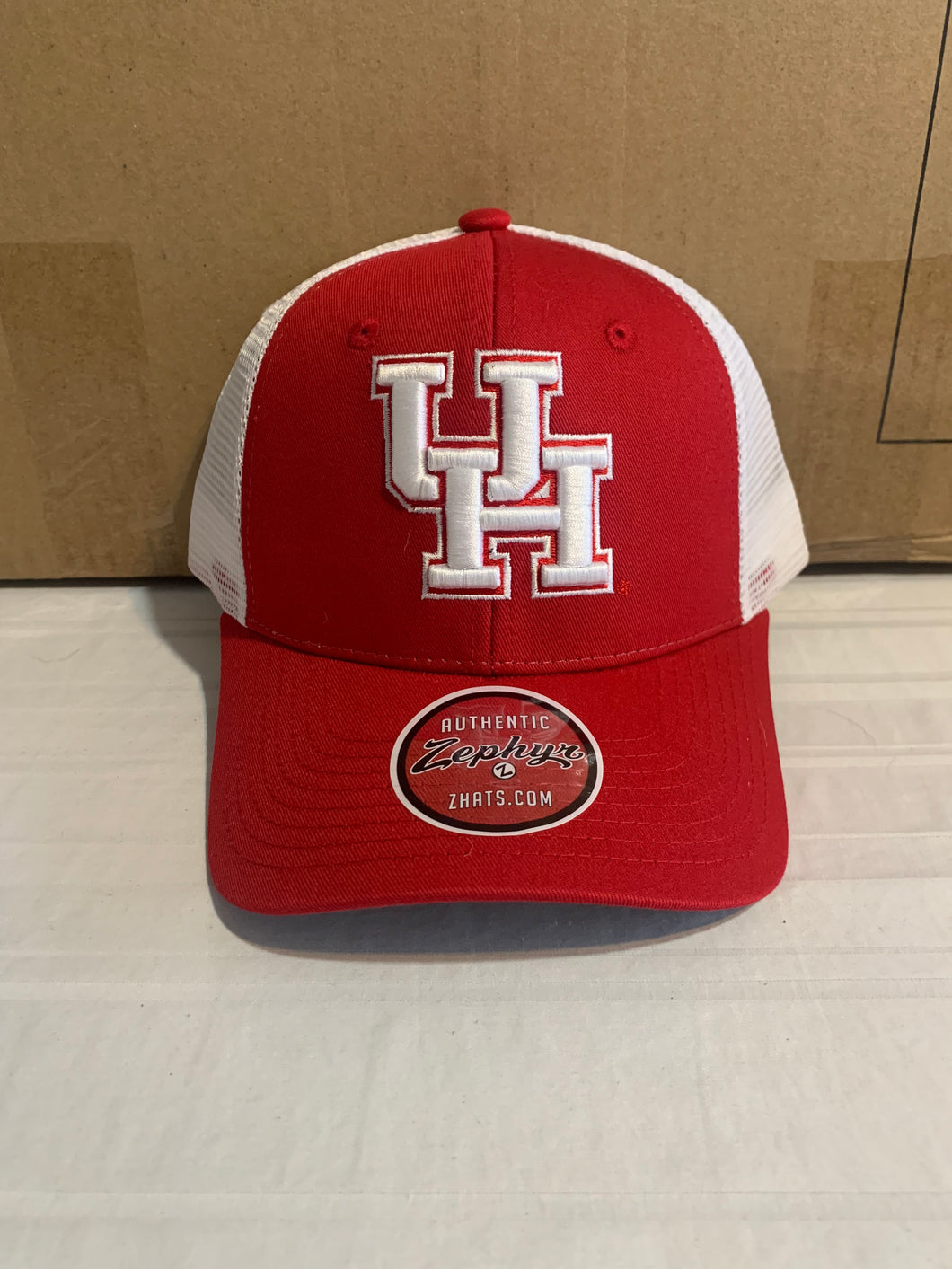 Houston Cougars NCAA Zephyr Red One Size Mesh Hat Cap - Casey's Sports Store