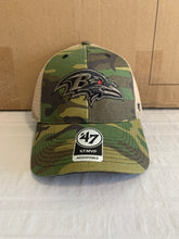 Load image into Gallery viewer, Baltimore Ravens NFL &#39;47 Brand Camo Branson MVP Mesh One Size Adjustable Hat - Casey&#39;s Sports Store
