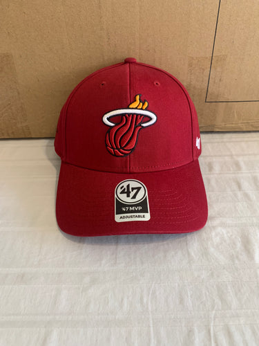 Miami Heat NBA '47 Brand Red MVP Adjustable One Size Hat - Casey's Sports Store