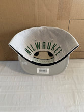 Load image into Gallery viewer, Milwaukee Bucks NBA &#39;47 Brand Gray Boreland Captain Adjustable Snapback Hat - Casey&#39;s Sports Store
