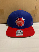 Load image into Gallery viewer, Detroit Pistons NBA &#39;47 Brand Blue Two Tone Adjustable Snapback Hat - Casey&#39;s Sports Store
