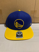 Load image into Gallery viewer, Golden State Warriors NBA &#39;47 Brand Blue Two Tone Adjustable Snapback Hat - Casey&#39;s Sports Store
