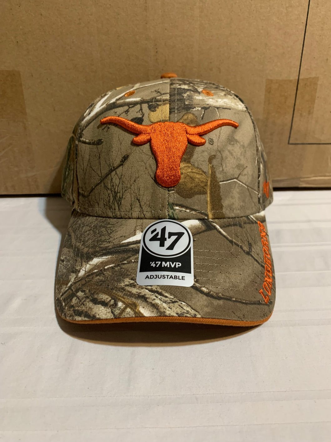 Texas Longhorns NCAA '47 Brand Camo Adjustable One Size Hat - Casey's Sports Store