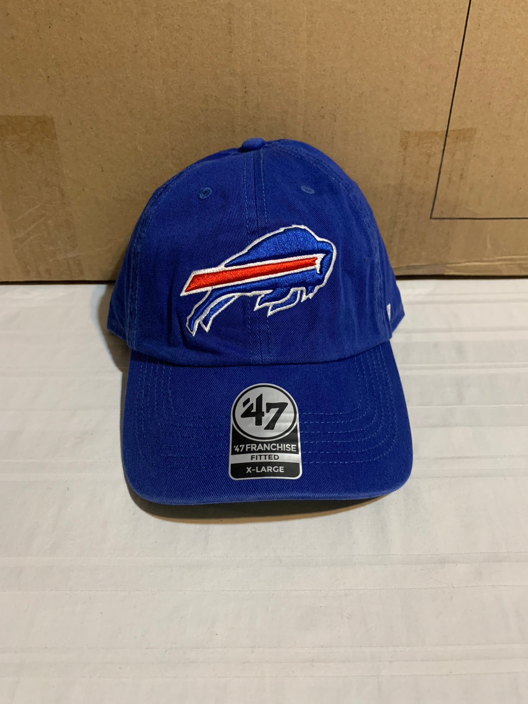 Buffalo Bills NFL '47 Brand Blue Team Franchise Fitted Size Hat - Casey's Sports Store