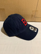 Load image into Gallery viewer, Boston Red Sox Throwback MLB &#39;47 Brand Blue Clean Up One Size Adjustable Hat - Casey&#39;s Sports Store
