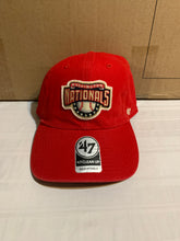 Load image into Gallery viewer, Washington Nationals Throwback MLB &#39;47 Brand Red Clean Up Adjustable Hat - Casey&#39;s Sports Store
