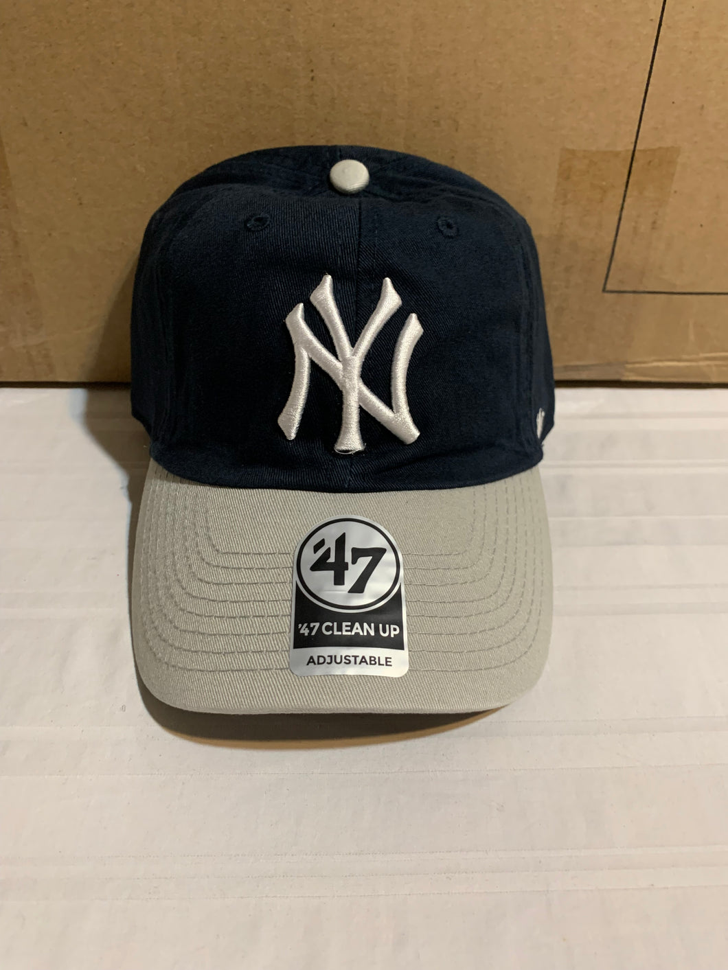 New York Yankees Throwback MLB '47 Brand Navy Clean Up One Size Adjustable Hat - Casey's Sports Store