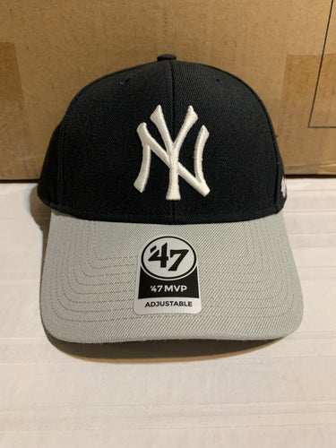 New York Yankees Throwback MLB '47 Brand Navy MVP One Size Adjustable Hat - Casey's Sports Store