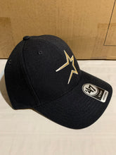 Load image into Gallery viewer, Houston Astros Throwback MLB &#39;47 Brand Black MVP One Size Adjustable Hat - Casey&#39;s Sports Store
