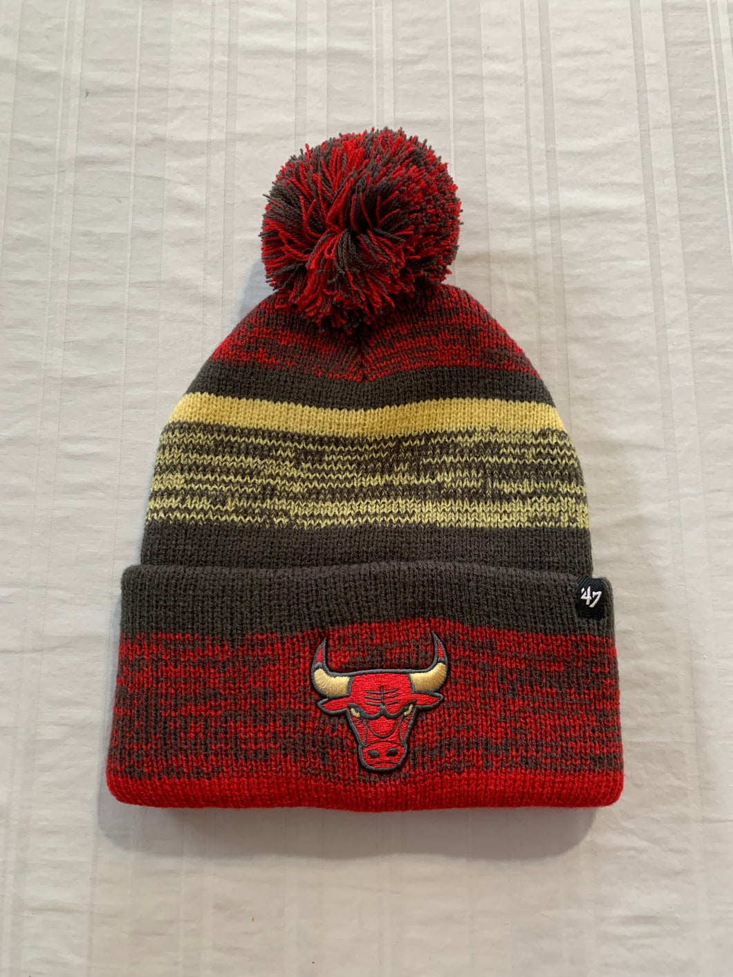 Chicago Bulls NBA '47 Brand City Script Edition Northward Knit Cuff Cap Beanie - Casey's Sports Store