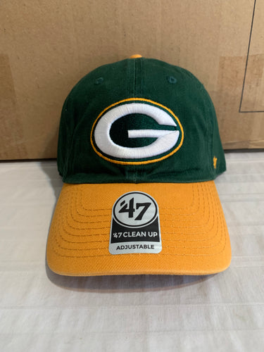 Green Bay Packers NFL '47 Brand Green Two Tone Clean Up Adjustable Hat - Casey's Sports Store