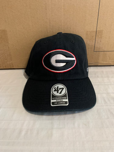 Georgia Bulldogs NCAA '47 Brand Black Franchise Fitted Hat Size 2XL - Casey's Sports Store