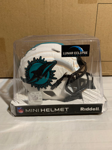 Miami Dolphins NFL Riddell Replica Mini Helmet Lunar Eclipse Alternate - Casey's Sports Store