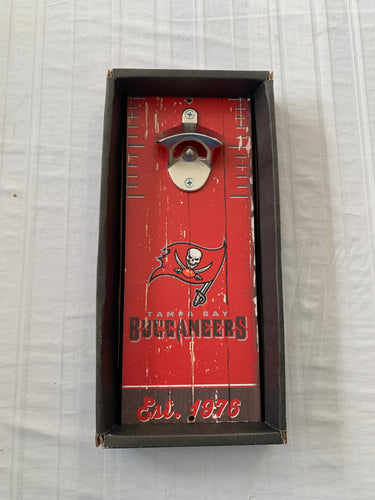 Tampa Bay Buccaneers NFL Wall Mounted Bottle Opener 11