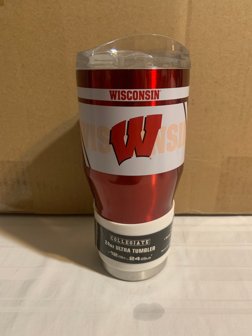 Wisconsin Badgers NCAA 24oz Tumbler Cup Mug Boelter Brands - Casey's Sports Store