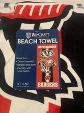 Load image into Gallery viewer, Wisconsin Badgers NCAA 30&quot; x 60&quot; Beach Towel McArthur - Casey&#39;s Sports Store
