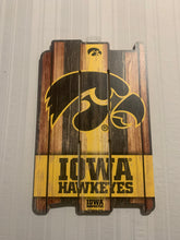 Load image into Gallery viewer, Iowa Hawkeyes NCAA 17&quot; x 11&quot; Wood Decorative Indoor Sign Wincraft - Casey&#39;s Sports Store
