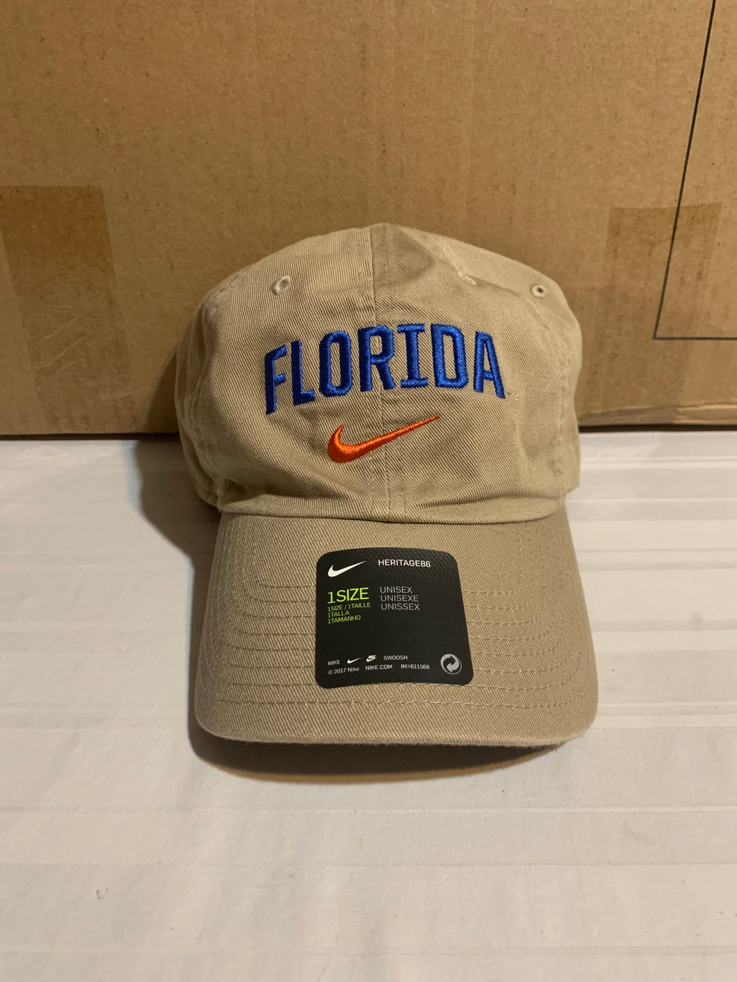 Florida Gators NCAA Nike Tan Clean Up One Size Adjustable Hat - Casey's Sports Store