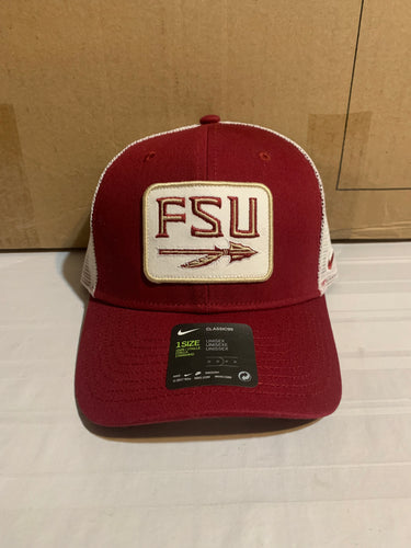 Florida State Seminoles FSU NCAA Nike Red One Size Adjustable Mesh Hat - Casey's Sports Store
