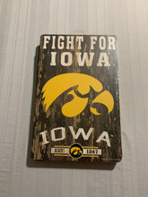 Load image into Gallery viewer, Iowa Hawkeyes NCAA 17&quot; x 11&quot; Wood Decorative Indoor Sign Wincraft - Casey&#39;s Sports Store
