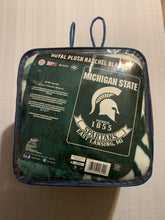 Load image into Gallery viewer, Michigan State Spartans NCAA 60 x 80 Plush Throw Blanket Northwest Company - Casey&#39;s Sports Store
