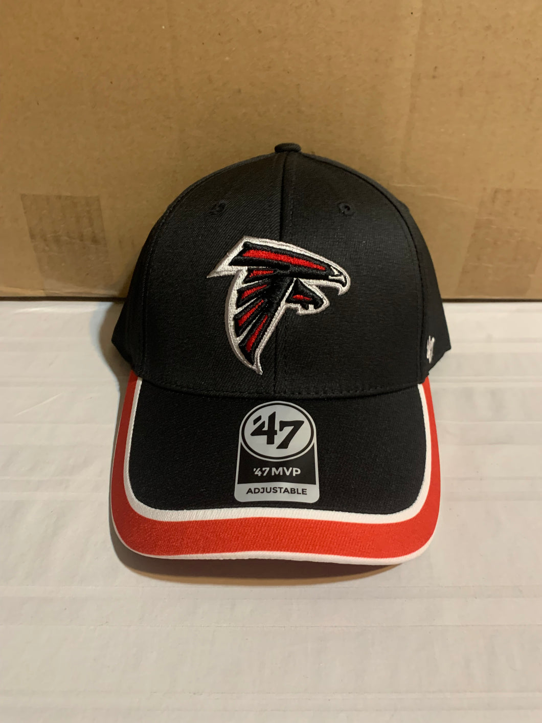 Atlanta Falcons NFL '47 Brand Black Grind MVP Adjustable One Size Hat - Casey's Sports Store