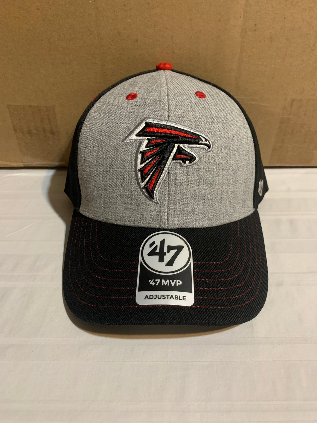 Atlanta Falcons NFL '47 Brand Grey/Black MVP Adjustable One Size Hat - Casey's Sports Store