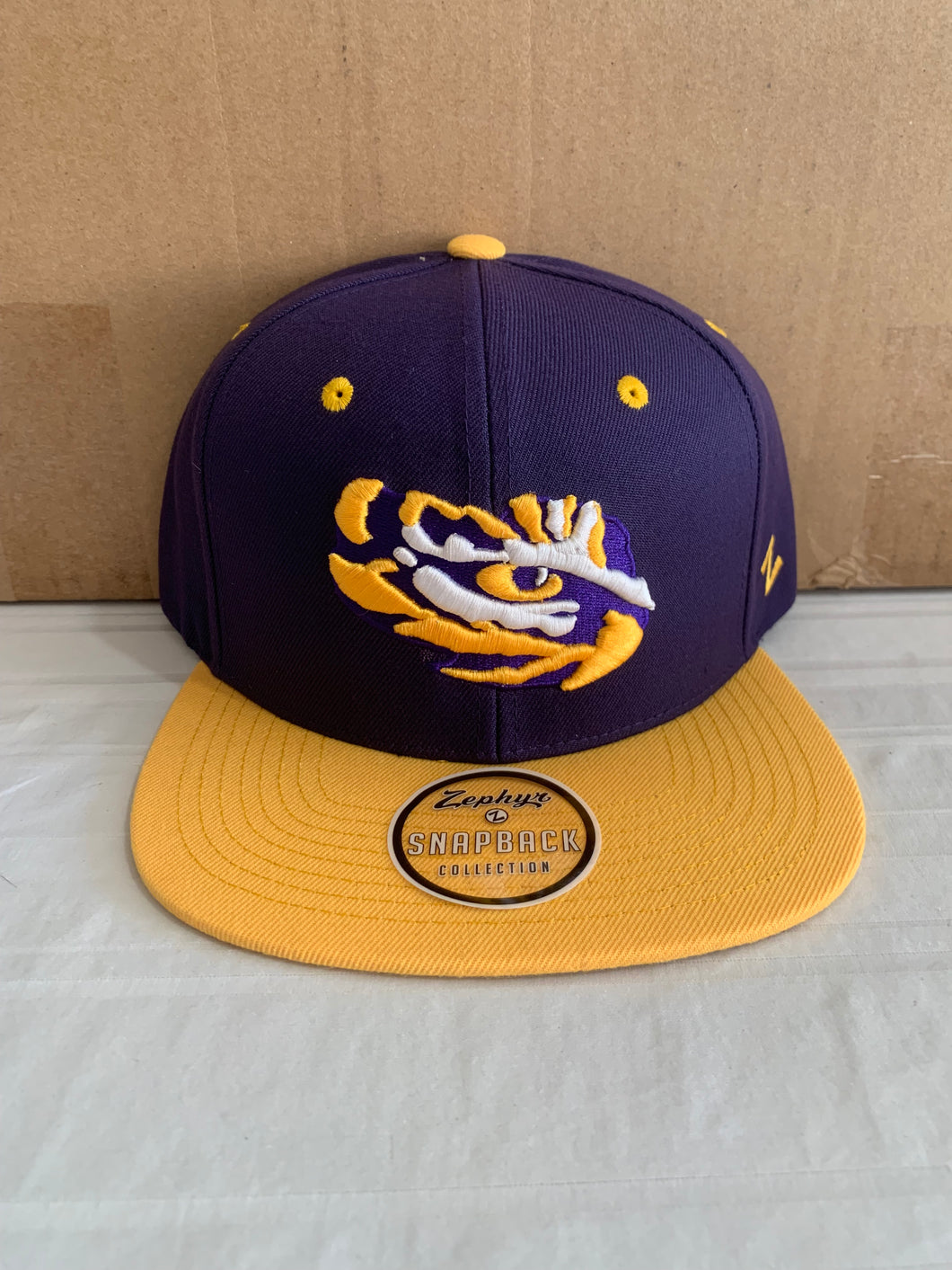 LSU Tigers NCAA Zephyr Purple Two Tone One Size Adjustable Snapback Hat Cap - Casey's Sports Store