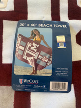 Load image into Gallery viewer, Texas A&amp;M Aggies NCAA 30&quot; x 60&quot; Beach Towel McArthur - Casey&#39;s Sports Store
