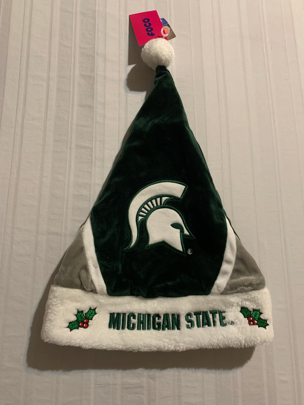 Michigan State Spartans NCAA Santa Hat Forever Collectibles - Casey's Sports Store