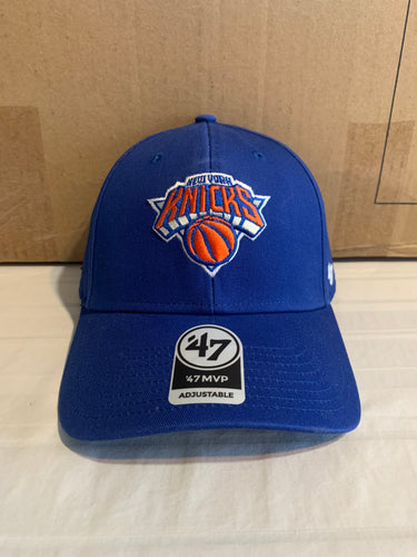 New York Knicks NBA '47 Brand Royal Legend MVP Adjustable Strapback Hat - Casey's Sports Store