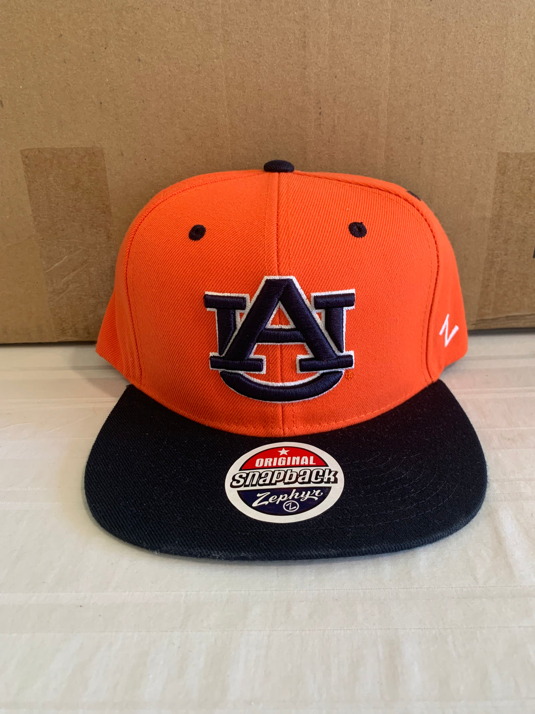 Auburn Tigers NCAA Zephyr Orange Two-Tone Adjustable Snapback Hat - Casey's Sports Store
