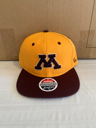 Minnesota Golden Gophers NCAA Zephyr Yellow Two-Tone Adjustable Snapback Hat - Casey's Sports Store
