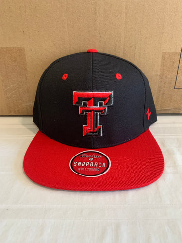 Texas Tech Red Raiders NCAA Zephyr Black Two-Tone Adjustable Snapback Hat - Casey's Sports Store